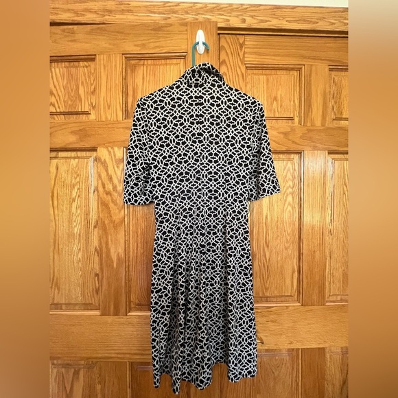 Laundry By Shelli Segal - Black and White Geometric Dress - Picture 9 of 10
